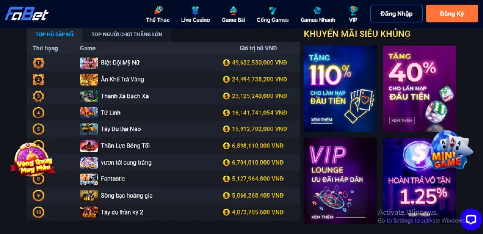 Hình ảnh trò chơi casino trực tuyến